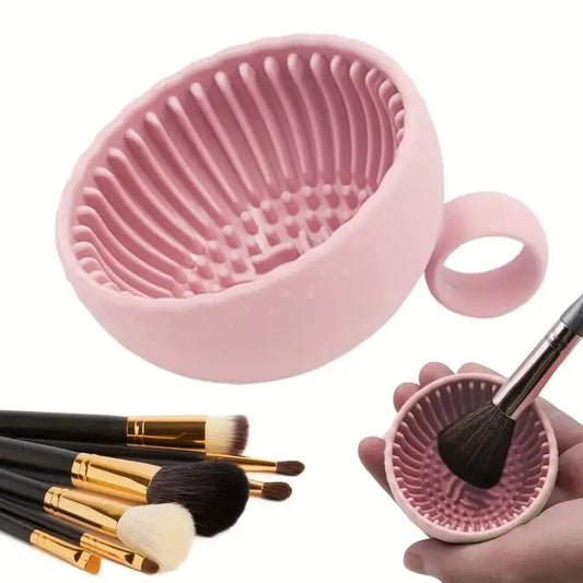 🌟 LuxeBlend™ Makeup Brush Cleaner Cup